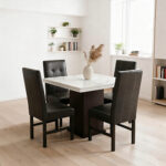 comedor andromeda cuadrado blanco