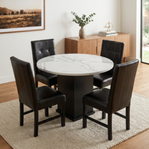 COMEDOR REDONDO ANDROMEDA BLANCO